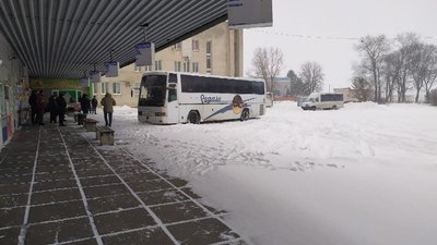 З кропивницької автостанції через снігопад скасували 17 автобусних рейсів