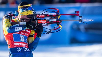 Дмитро Підручний на етапі Кубка світу з біатлону