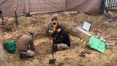 На Київщині розкопали братську могилу часів Другої світової війни