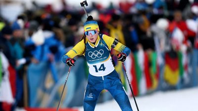 Олександра Меркушина в індивідуальній гонці на Олімпіаді-2026