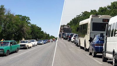 На виїзді з Кропивницького утворилися затори. У чому причина