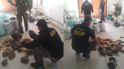 Рівненщина: у помешканнях братів вилучили бурштину на понад мільйон доларів
