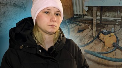 Будинок на провулку Вузькому в Полтаві затопило внаслідок танення снігу та дощів: відео