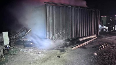 Атака РФ на Одещину 27 серпня 2026 року, ДСНС Одещини, пожежа