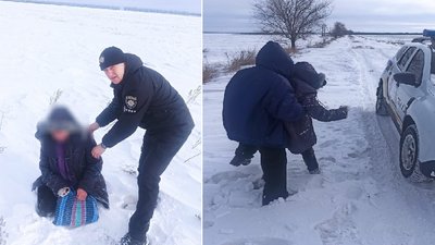 поліцейський, допомога, мороз