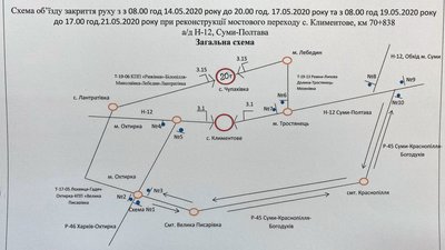 На кілька днів перекриють рух через міст у Климентове на Сумщині На кілька днів перекриють рух через міст у Климентове на Сумщині