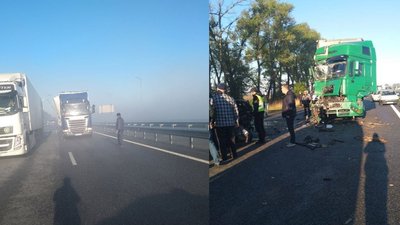 На Київщині через задимлення траси сталася низка ДТП На Київщині через задимлення траси сталася низка ДТП