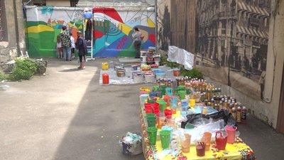 В Одесі створюють новий мурал за мотивами творчості Марка Шагала