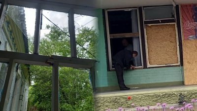 Атака на Сновськ 3 червня: пошкоджене приміщення редакції "Промінь"