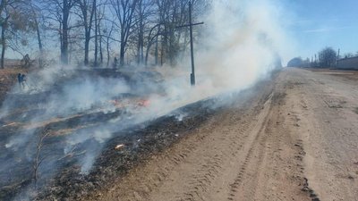 Рятувальники Житомирщини нагадують про відповідальність за підпал сухостою