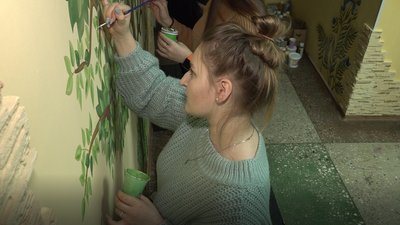 У Черкасах розмалювали геріатричний пансіонат У Черкасах розмалювали геріатричний пансіонат
