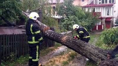 Через негоду постраждали деякі приватні домоволодіння. Через негоду постраждали деякі приватні домоволодіння.
