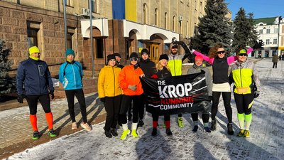 У Кропивницькому в перший день нового року влаштували п’ятикілометрову пробіжку