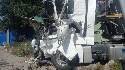 ДТП на Миколаївщині. Зіткнулися вантажівки