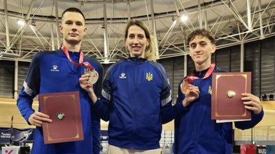 Кирило Гурнов та Володимир Бистров після медалей на Євро-2025