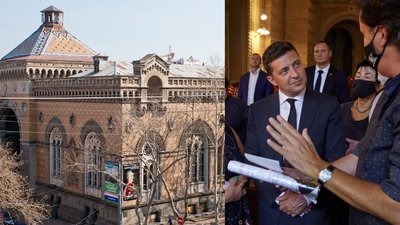 Зеленський пообіцяв включити реконструкцію Одеської філармонії до “Великого будівництва”