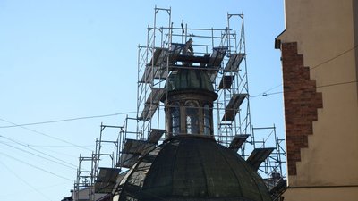 У Львові готують до реставрації скульптуру Христа на каплиці Боїмів