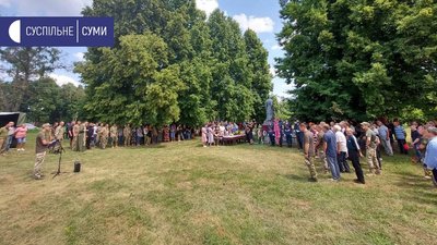 На Сумщині прощаються з загиблим в ООС Євгенієм Курасовим На Сумщині прощаються з загиблим в ООС Євгенієм Курасовим