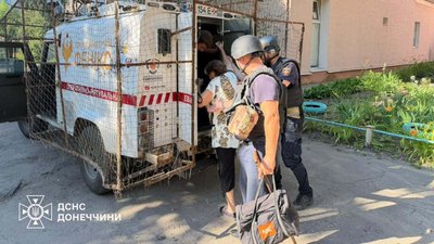 Евакуація людей з Донеччини