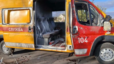 Удар по авто газової служби 26 жовтня