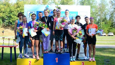 Команда Тернопільської області виграла естафету літнього чемпіонату України з біатлону