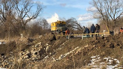 Село на Львівщині через зсув ґрунту було добу без газу