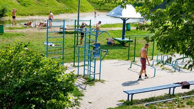 Пляж у центральному парку Луцька
