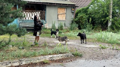 Ірина зі своїми підопічними у Святогірську