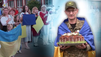 Односельці зустріли Юрія Яков'юка звільненого з полону