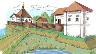 Великий Листвен. Реконструкція. Малюнок О. Бондаря Великий Листвен. Реконструкція. Малюнок О. Бондаря