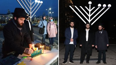 Святкування Хануки: у Краматорську запалили Менору