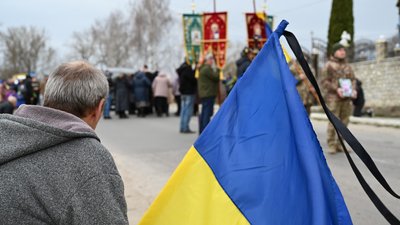 Похорон військового у лановецькій громаді