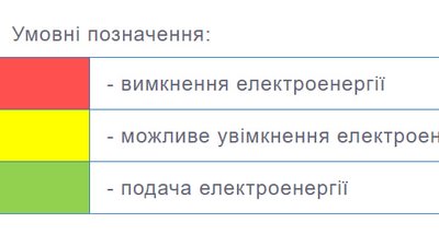 Відключення світла, графік, "Тернопільобленерго" Відключення світла, графік, "Тернопільобленерго"