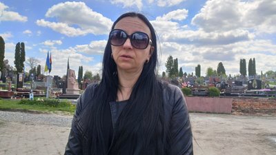 Тетяна Оснік, родичка загиблого бійця Віктора Клепчика Тетяна Оснік, родичка загиблого бійця Віктора Клепчика