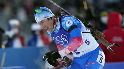 Російський біатлоніст на Олімпіаді-2022