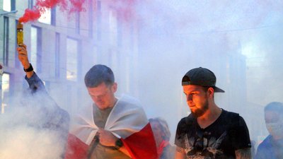 У Дніпрі провели акцію на підтримку білоруського народу – фоторепортаж У Дніпрі провели акцію на підтримку білоруського народу – фоторепортаж
