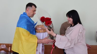 Віталій Логонюк під час зустрічі із владою Первомайська