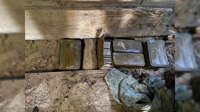 Сховок з боєприпасами росіян Сховок з боєприпасами росіян