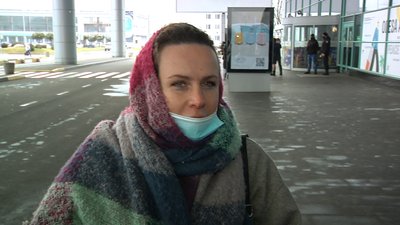 Ольга Балушена, прилетіла з Іспанії Ольга Балушена, прилетіла з Іспанії