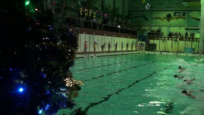 У запорізькому басейні Славутич відбулось традиційне різдвяне шоу