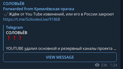Захарова вважає "апофеозом самоуправства" блокування брифінгів МЗС на YouTube Захарова вважає "апофеозом самоуправства" блокування брифінгів МЗС на YouTube