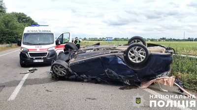 На Полтавщині внаслідок аварії травмувалася пасажирка легковика