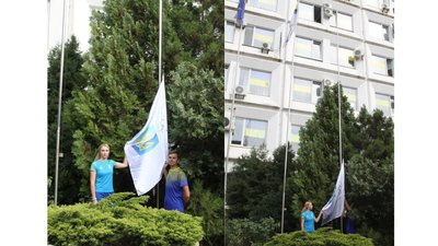 Олімпійський прапор у Черкасах Олімпійський прапор у Черкасах