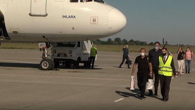 В аеропорт "Херсон" після послаблення карантину прибув перший міжнародний рейс