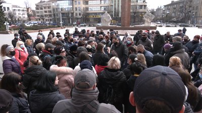 П'ять тижнів без роботи. У Франківську знову протестують підприємці П'ять тижнів без роботи. У Франківську знову протестують підприємці