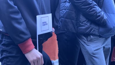 У Києві відбувається Марш пам'яті жертв Бабиного Яру. Фоторепортаж У Києві відбувається Марш пам'яті жертв Бабиного Яру. Фоторепортаж
