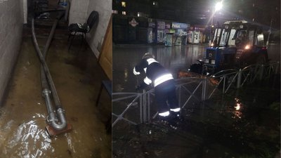 Буксирували автівки та відкачували воду з підвалів. Рятувальники в Кропивницькому усували наслідки зливи