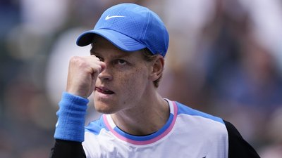 Яннік Сіннер на змаганнях серії "Мастерс" в американському Індіан-Веллсі.