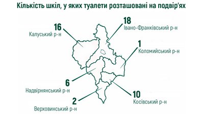 На Івано-Франківщині у 36 навчальних закладах та 17 філіях туалети досі розташовані на подвір’ї На Івано-Франківщині у 36 навчальних закладах та 17 філіях туалети досі розташовані на подвір’ї