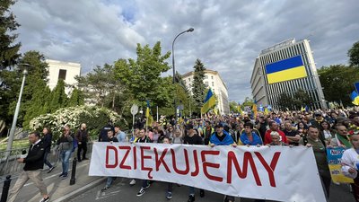 Українці у Варшаві подякували Польщі за гостинність і допомогу